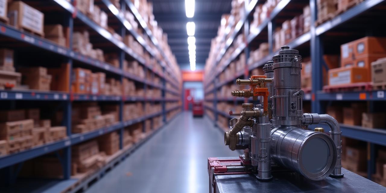 Warehouse inventory of precision industrial burner components