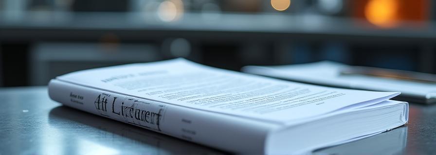 Close-up of high-quality industrial documentation on a clean surface